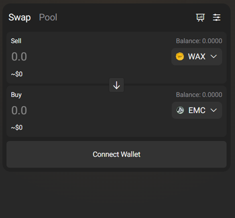 Alcor Swap Interface Example